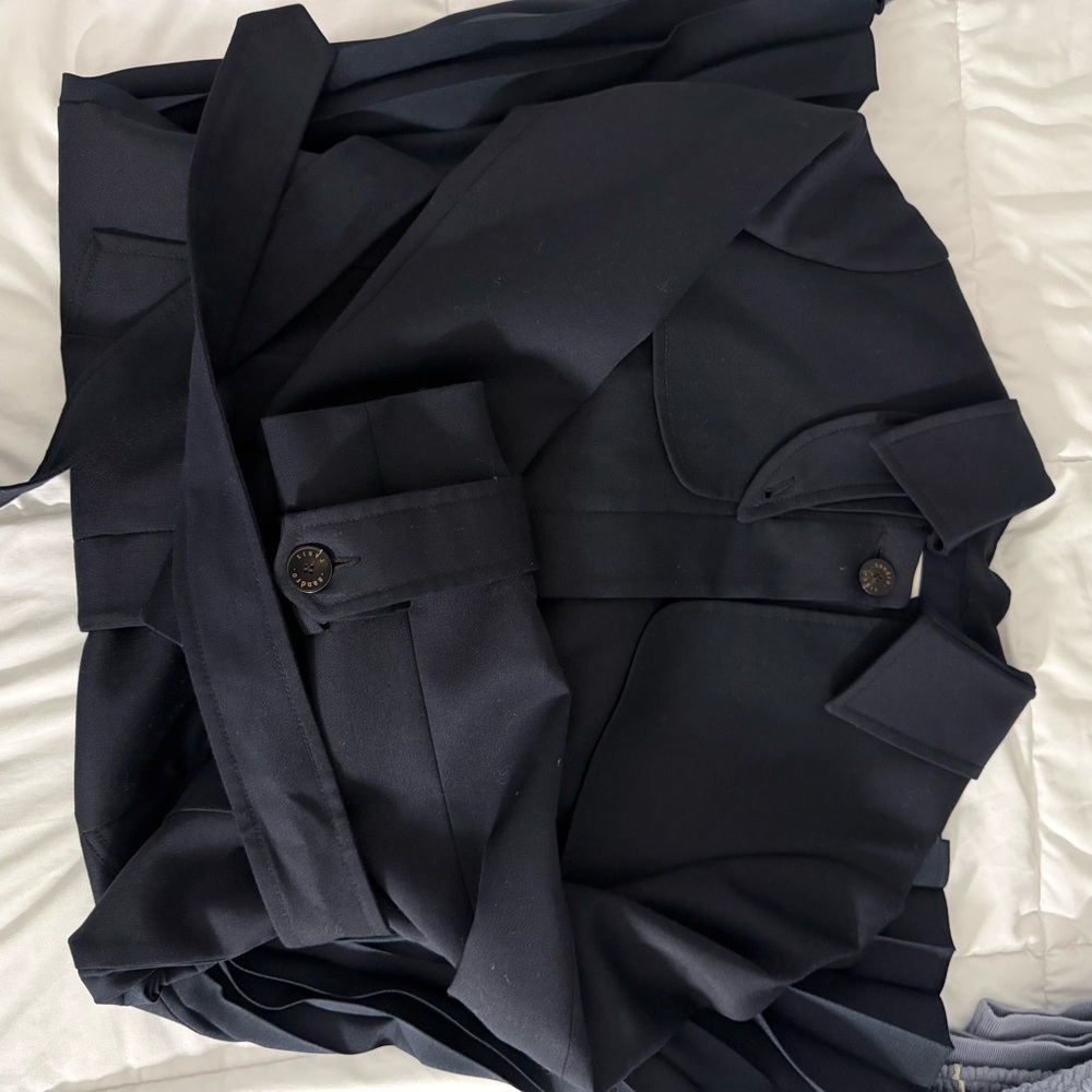 Sandro Pleat back Trench Coat NWOT - Picture 3 of 5